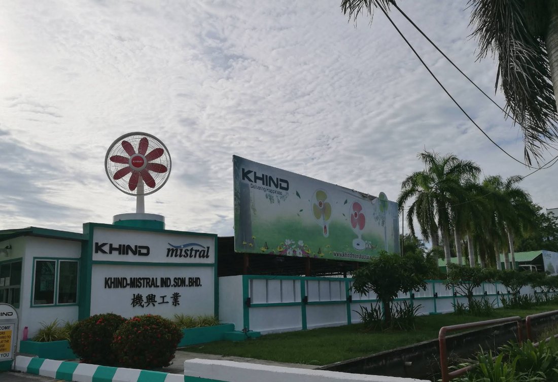 Pintu masuk kilang Khind-Mistral di Sekinchan